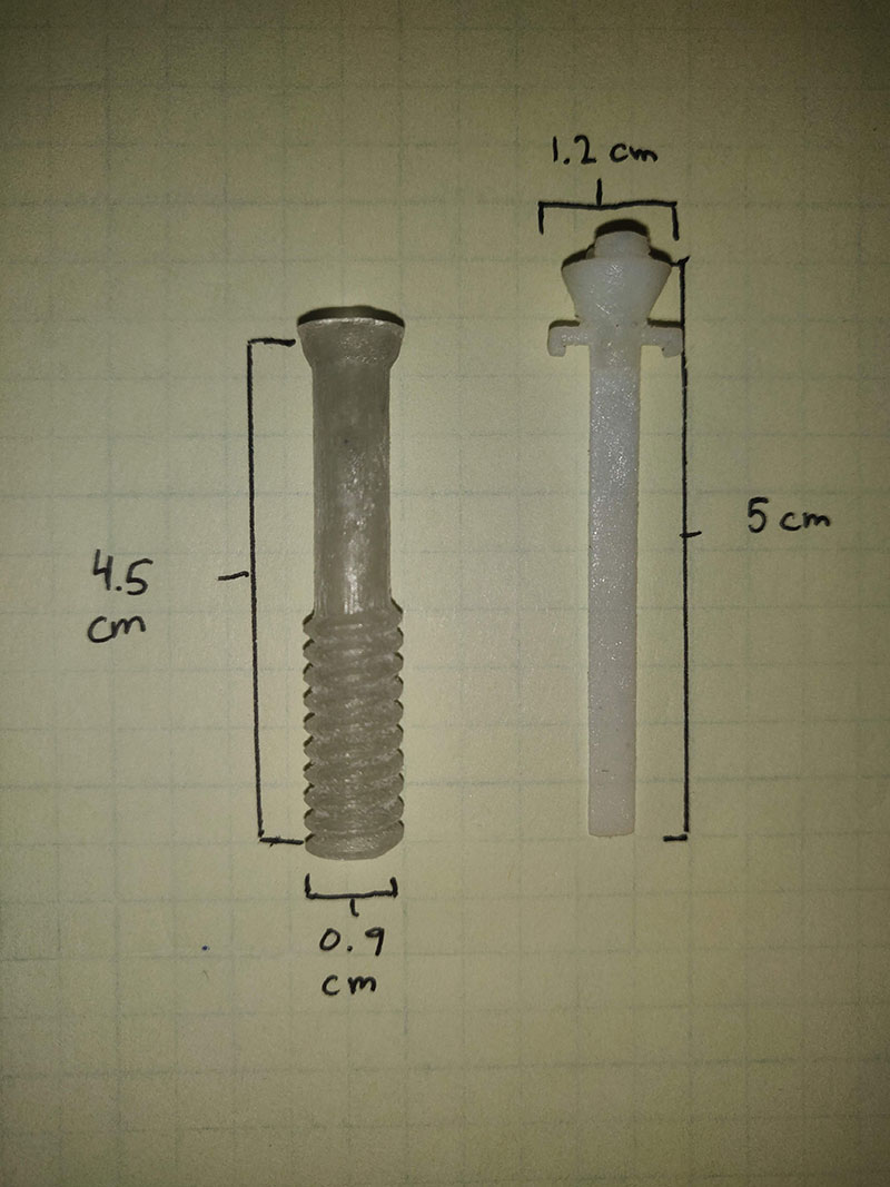 measurements of the bone port