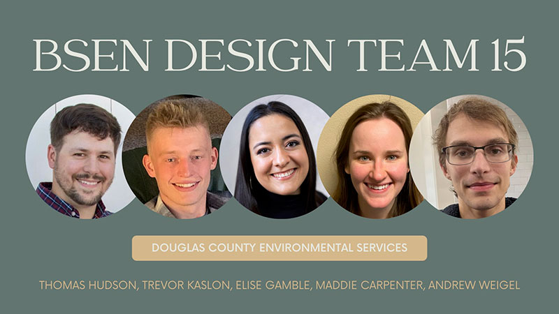 Stormwater BMP Implementation Team: Thomas Hudson, Trevor Kaslon, Elise Gamble, Maddie Carpenter, Andrew Weigel
