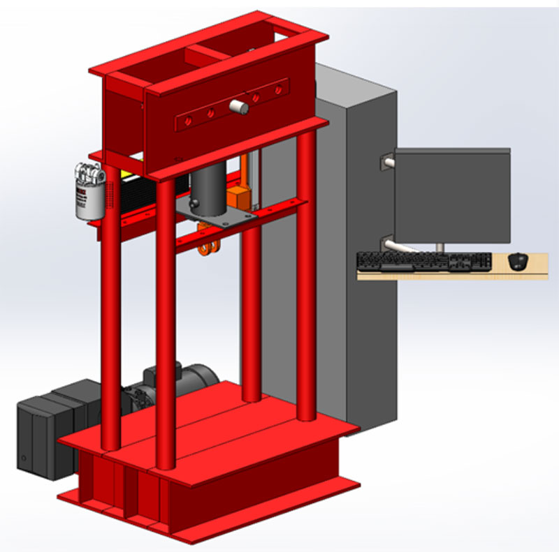 Diagram of the Husker Racing Tension and Compression Tester