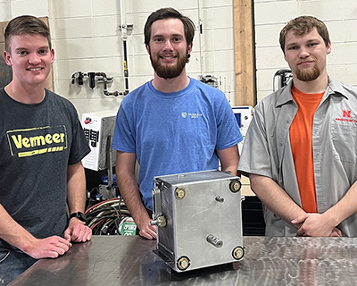 Quarter Scale Tractor team pose with their project