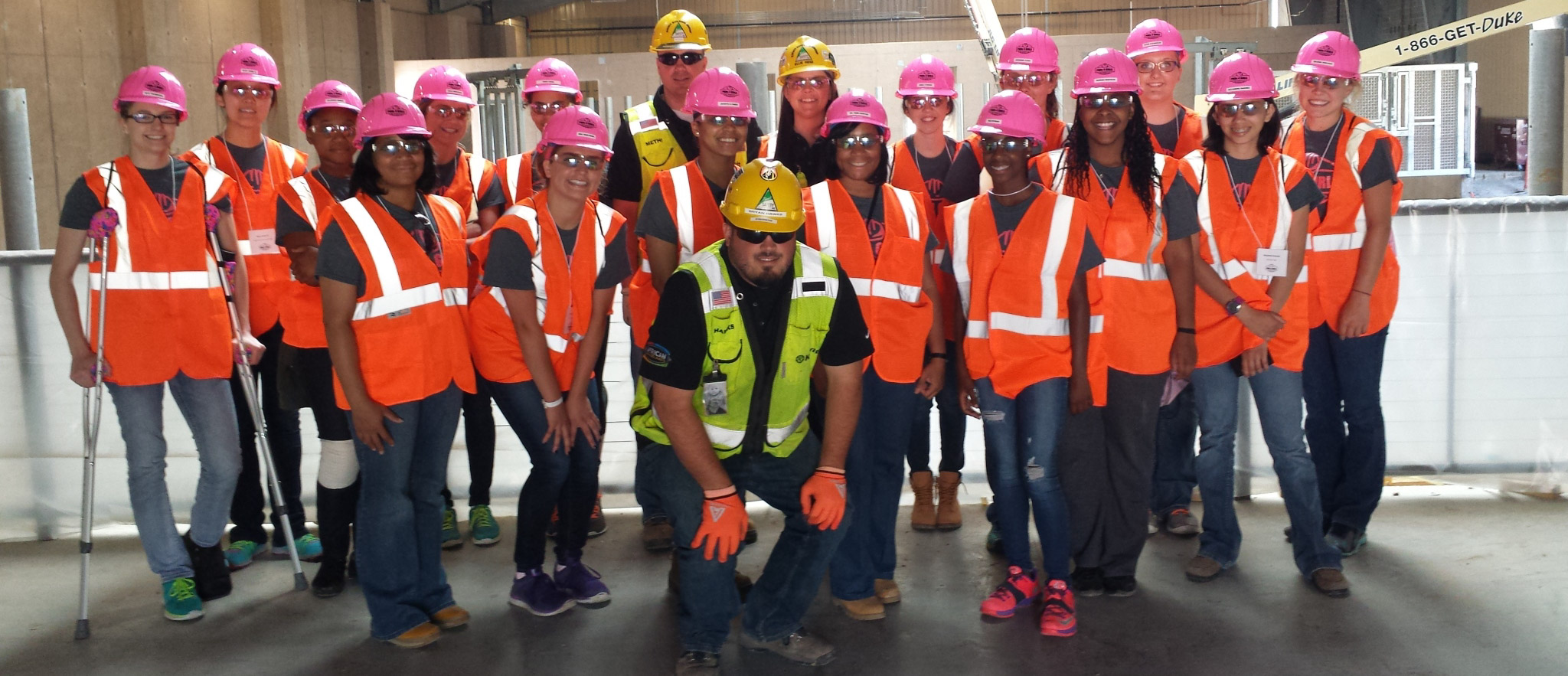 Durham School Pink Hardhat Days