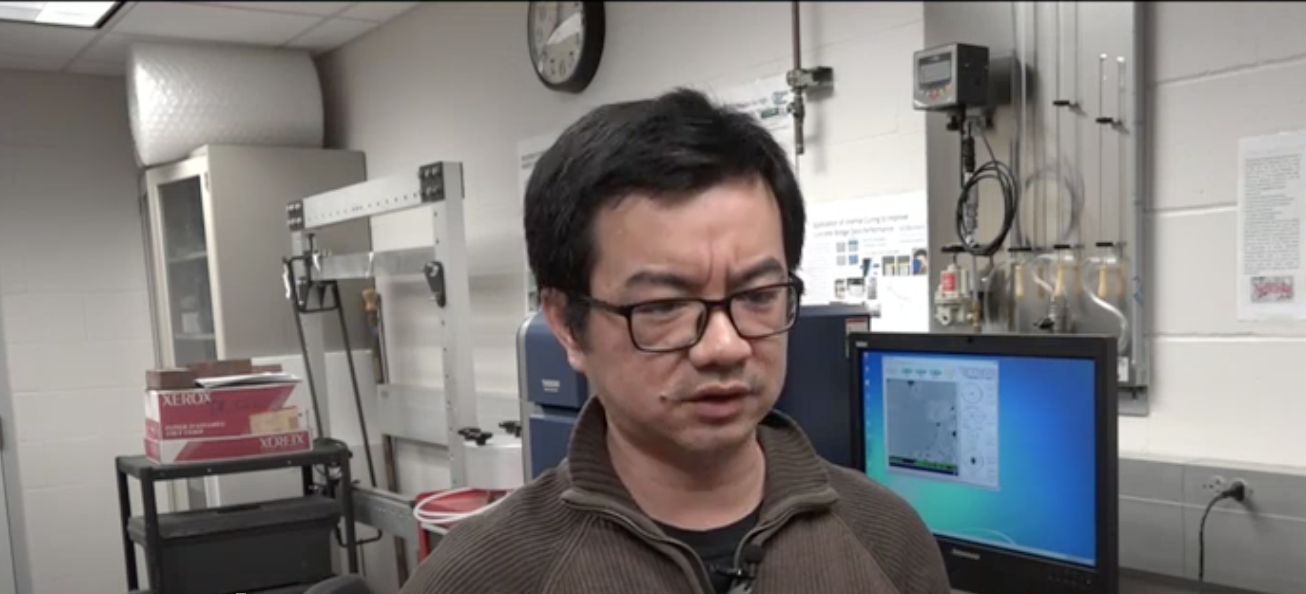 Jiong Hu, associate professor of civil engineering, was featured in a WOWT report about the formation and repair of potholes.