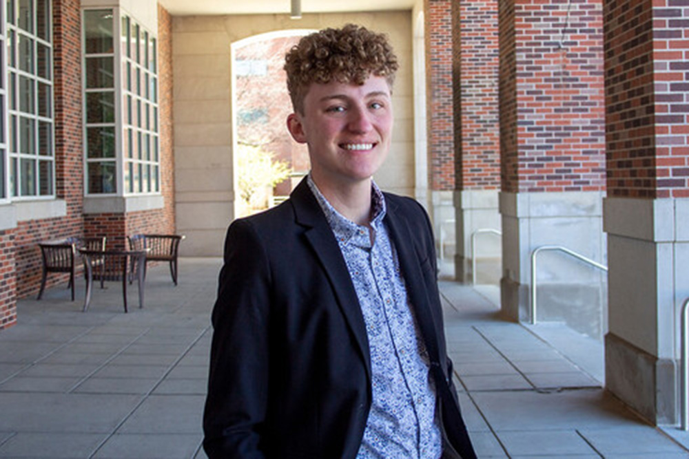 Adrian Pilkington, a senior in software engineering.