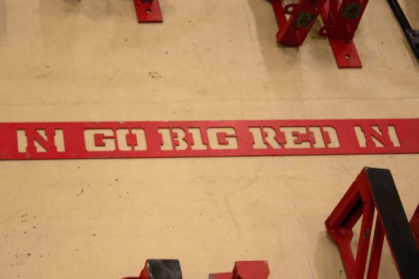 Go Big Red Metal Sign