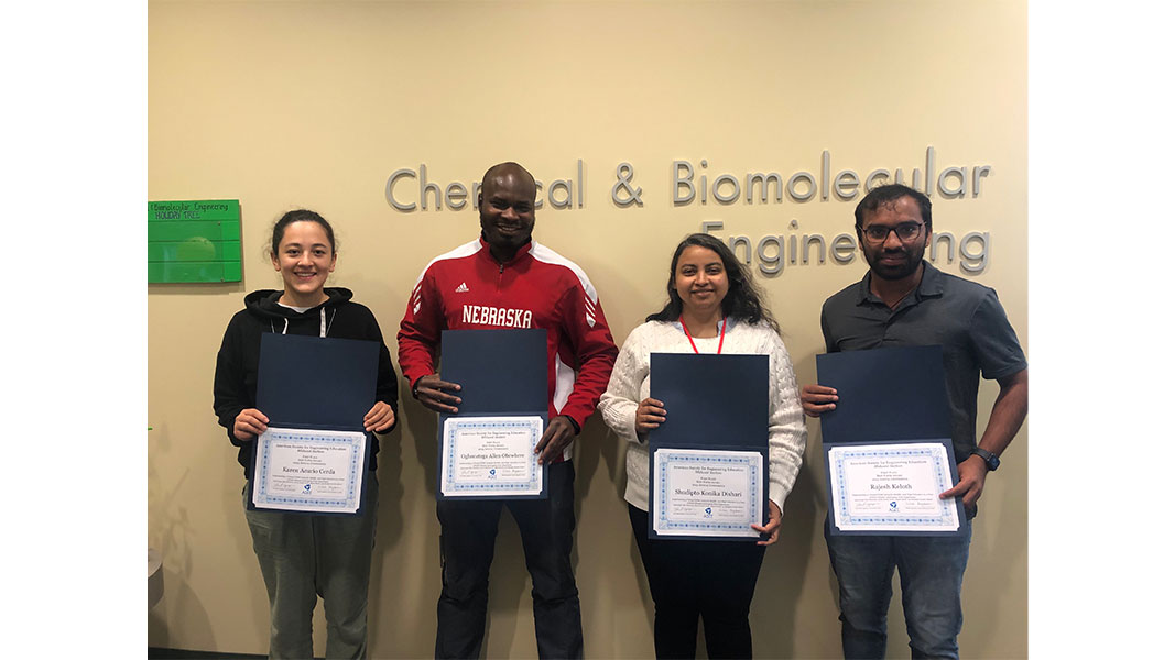 Team Dishari won the first place and best paper award at the 2023 ASEE Midwest Conference!