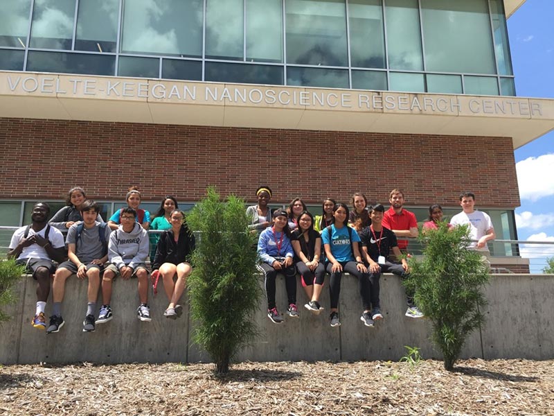 2017: Group photo at the Upward Bound Math and Science Camp.