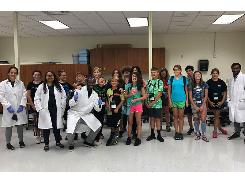 Group photo of Team Dishari at 2022 Columbus STEM camp.