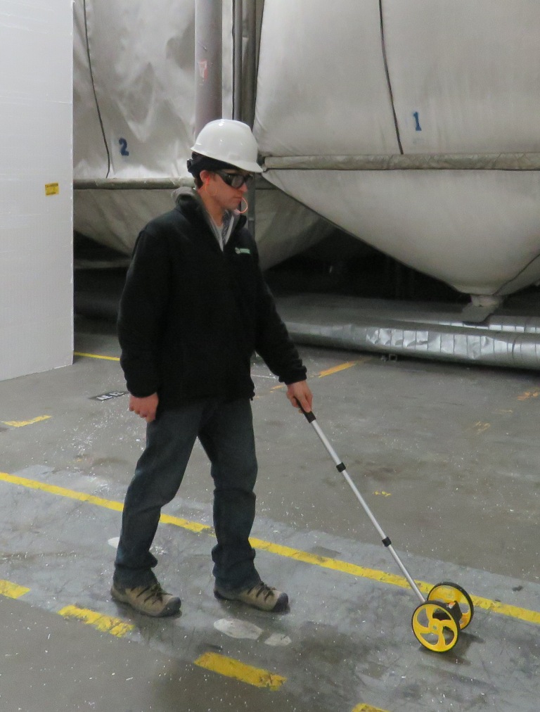Walking and measuring the distance