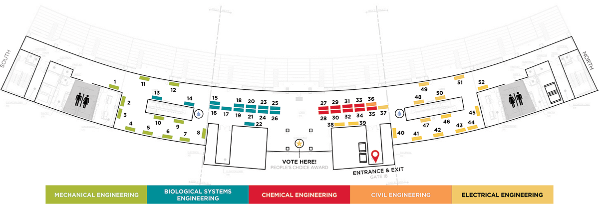 Nebraska Engineering Senior Design Showcase Floor Plan