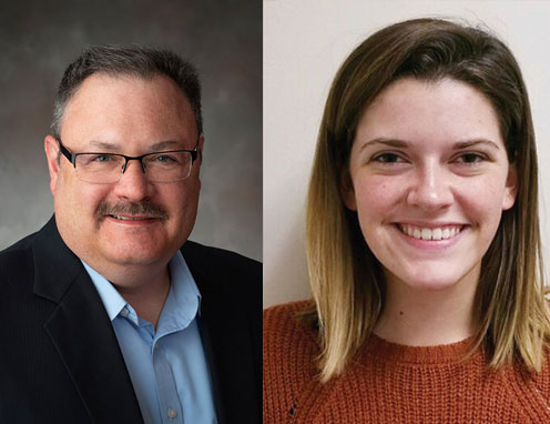 NIAC Director Bob Williams and student worker Brittlin Hoge